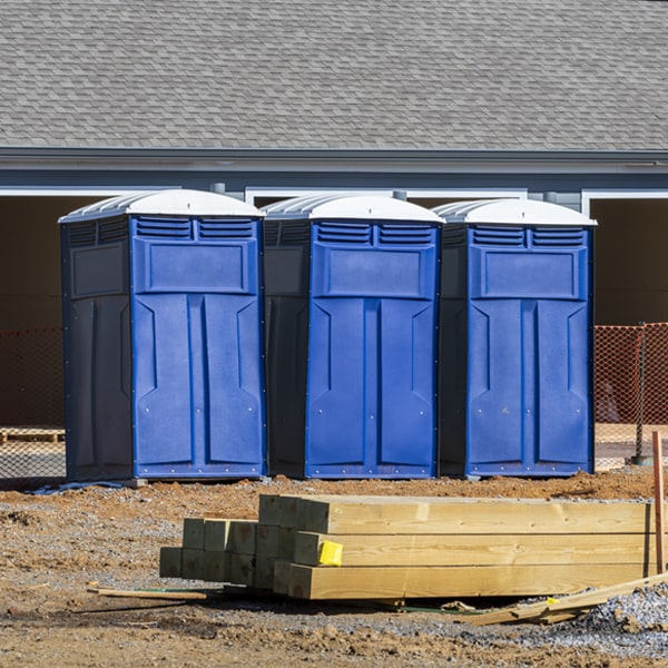 what is the expected delivery and pickup timeframe for the portable toilets in Shenandoah PA